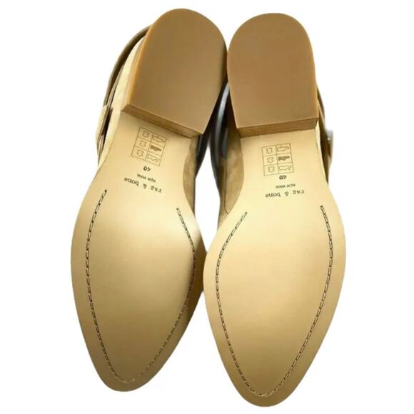 RAG & BONE Harley Ankle Boots Dune Camel Italian Suede Booties Block Heel 10 NIB - Picture 8 of 11